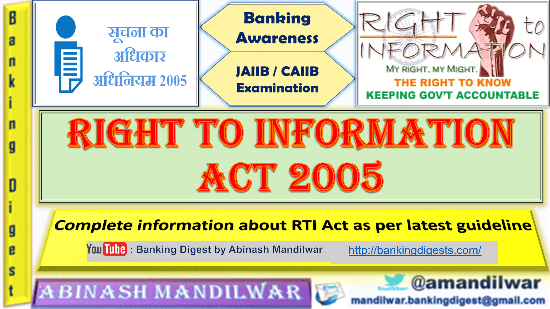 Right To Information Rti Act 2005 Banking Digest
